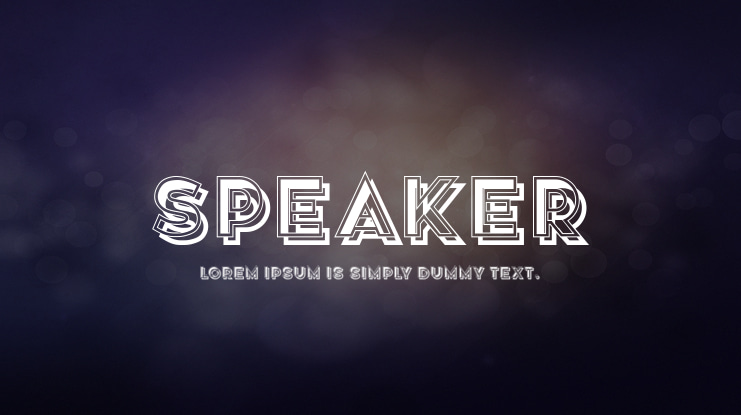 Speaker Font