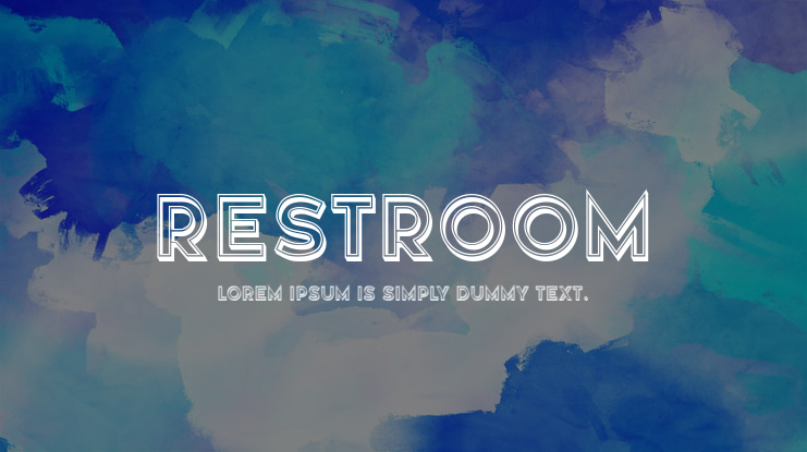 Restroom Font