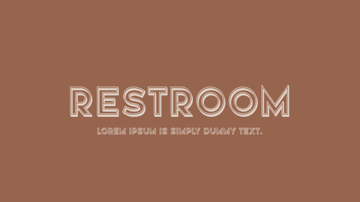 Restroom Font