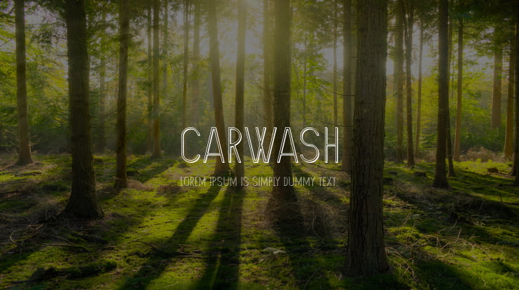 Carwash Font