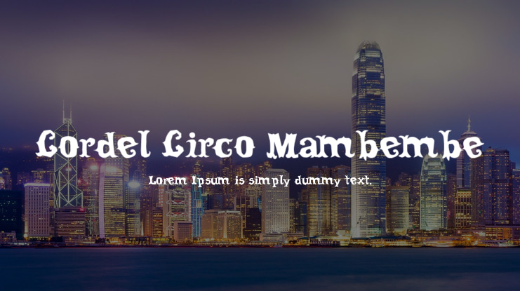 Cordel Circo Mambembe Font