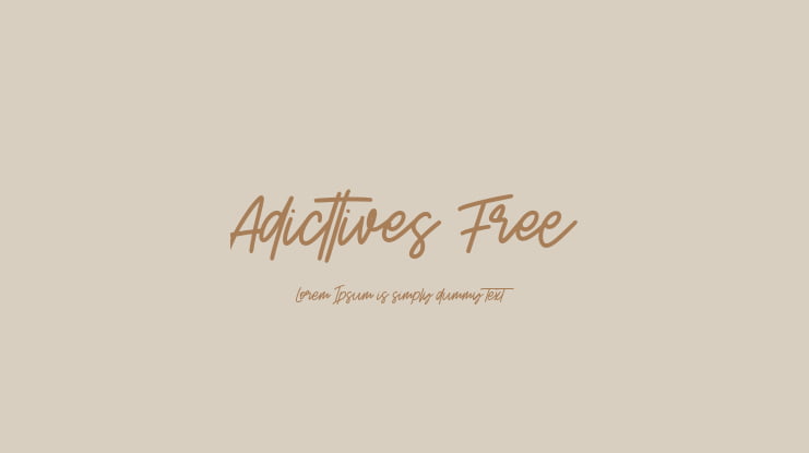 Adicttives Free Font