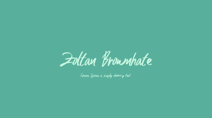 Zoltan Brownhate Font