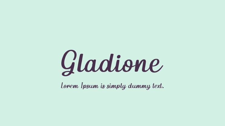 Gladione Font