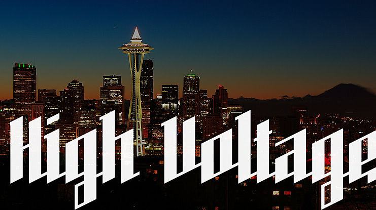 High Voltage Font
