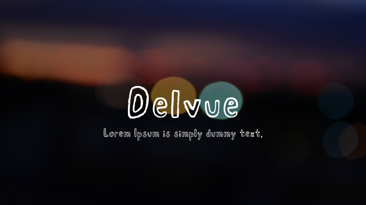 Delvue 3 Font