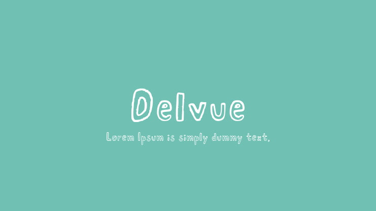 Delvue 3 Font