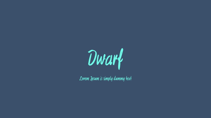 Dwarf Font