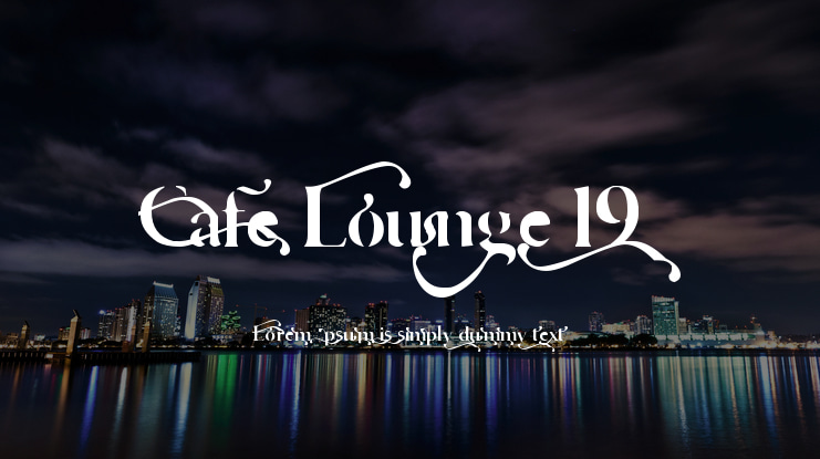 Cafe Lounge 19 Font