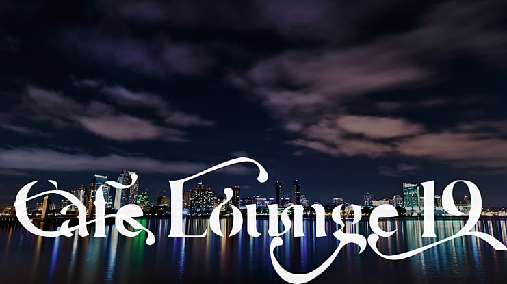 Cafe Lounge 19 Font