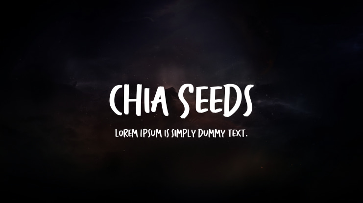 Chia Seeds Font
