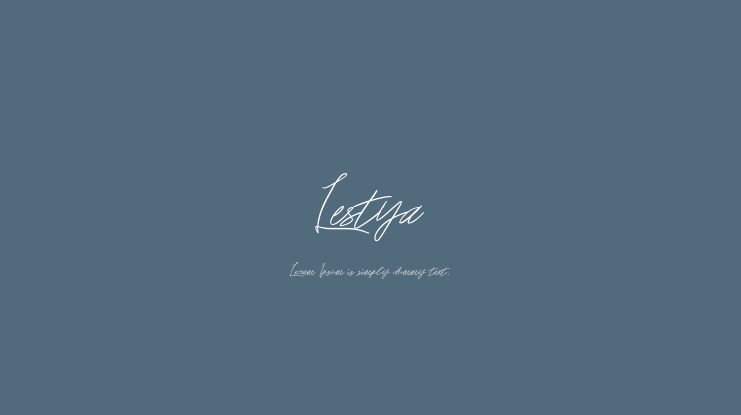Lestya Font