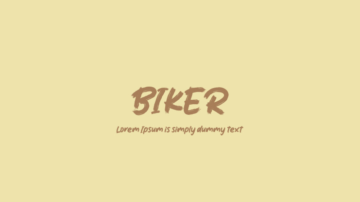BIKER Font