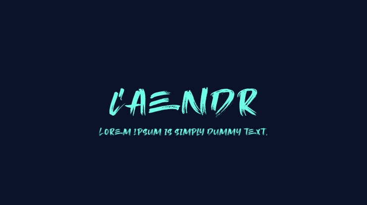 Caendr Font