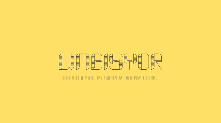 LIMBISYOR Font