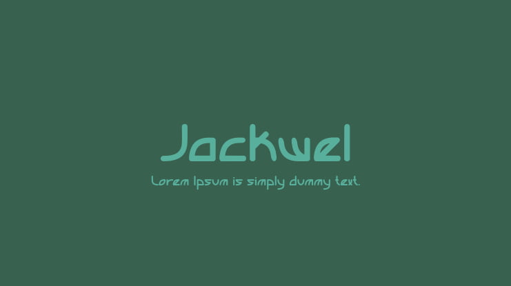 Jackwel Font