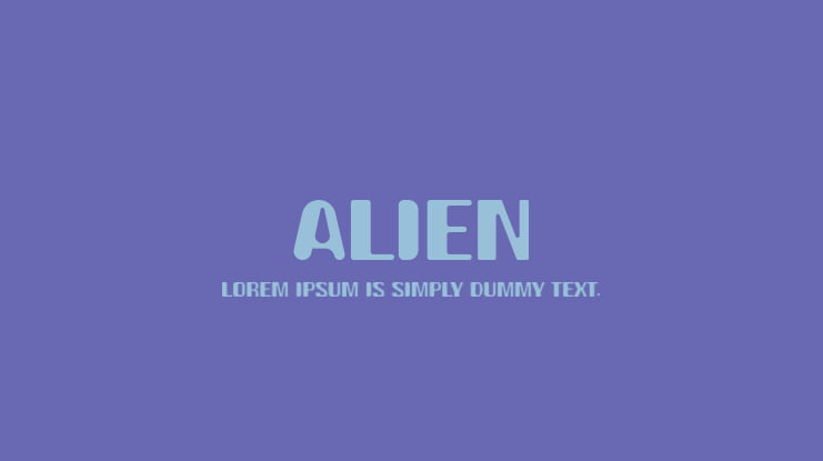 Alien Font