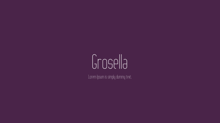 Grosella Font