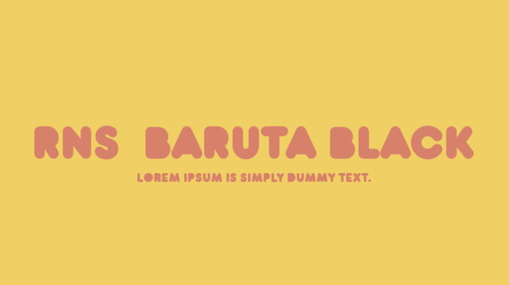 RNS  Baruta Black Font