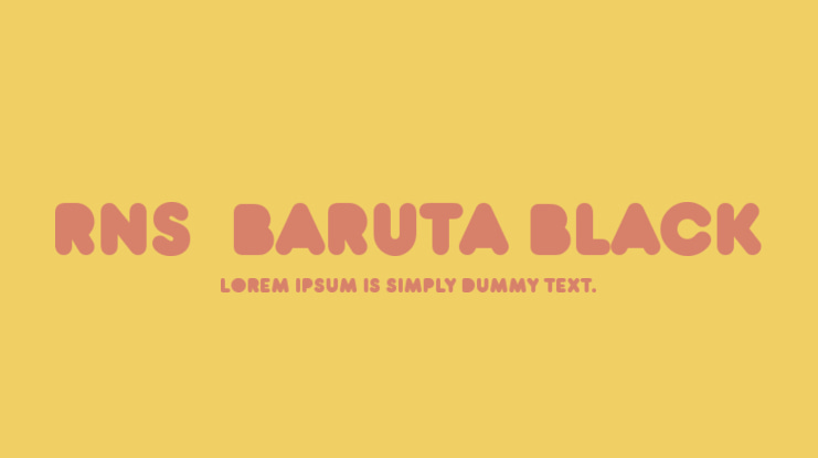 RNS  Baruta Black Font