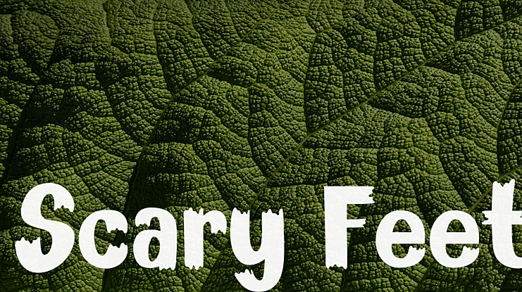 Scary Feet Font