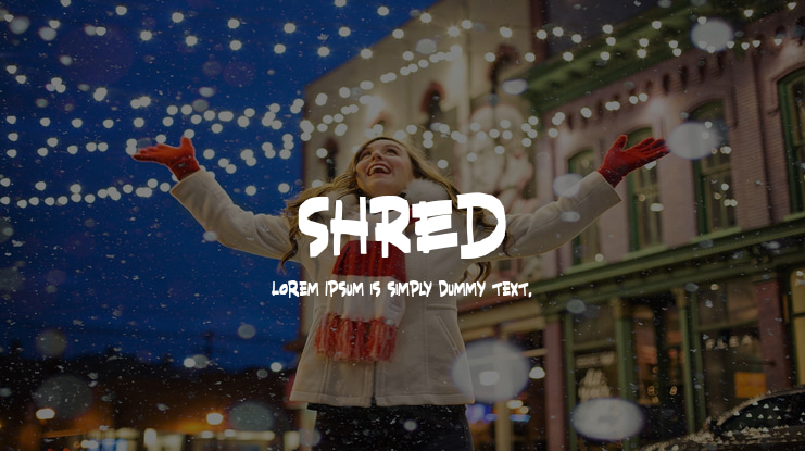 SHRED Font