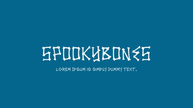 SPOOKYBONES Font