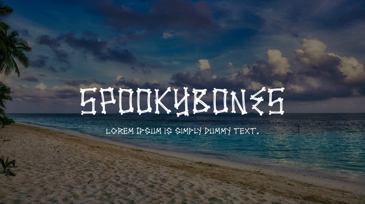 SPOOKYBONES Font