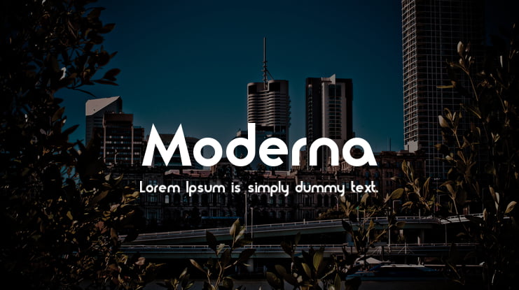 Moderna Font