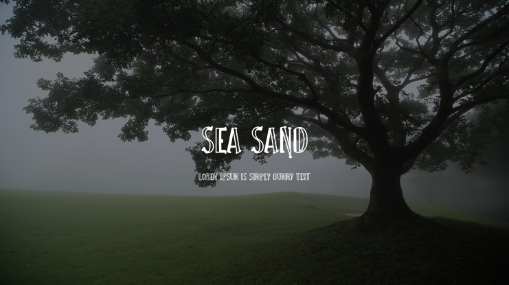 Sea Sand Font