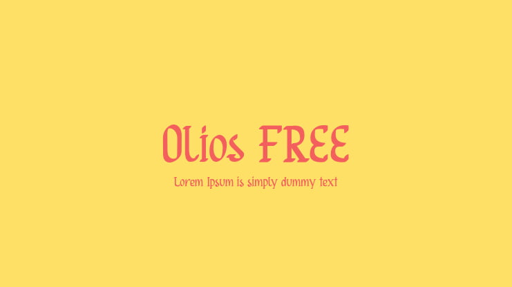 Olios FREE Font