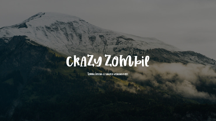 CRAZY ZOMBIE Font