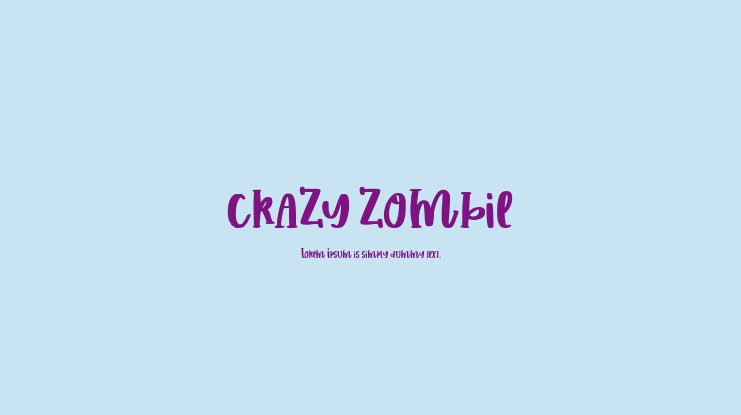 CRAZY ZOMBIE Font
