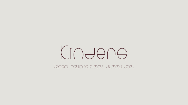Kinders Font