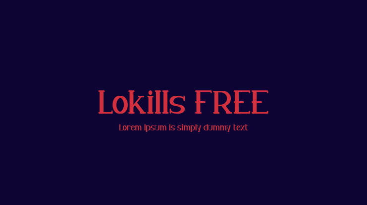 Lokills FREE Font