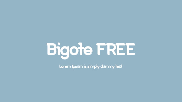 Bigote FREE Font