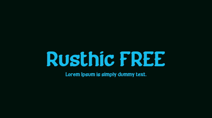 Rusthic FREE Font