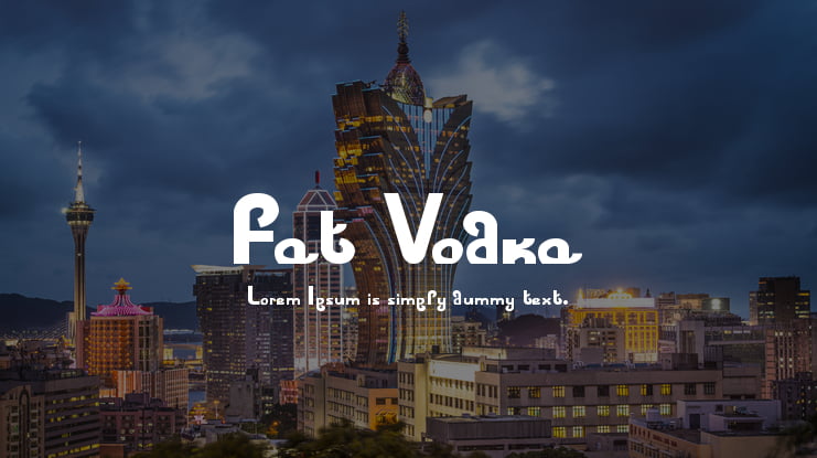 Fat Vodka Font
