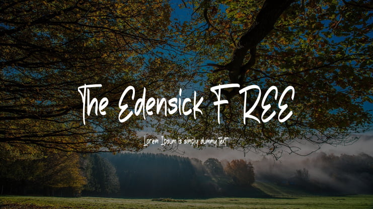 The Edensick FREE Font