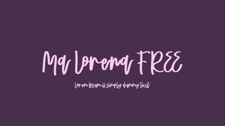 Ma Lorena FREE Font