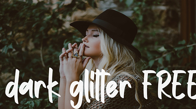 dark glitter FREE Font