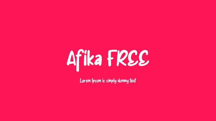 Afika FREE Font