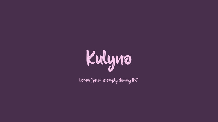 Kulyno Font