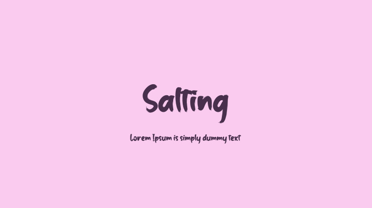 Salting Font