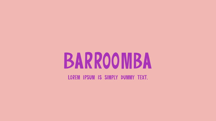 Barroomba Font