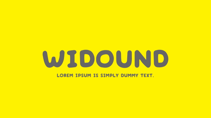 Widound Font