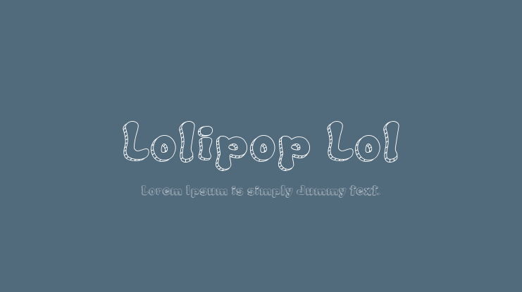 Lolipop Lol Font