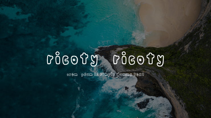 Pricoty Pricoty Font