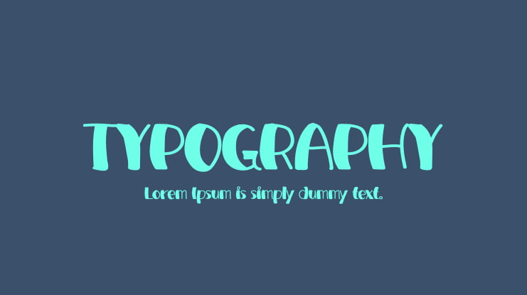 TYPOGRAPHY Font