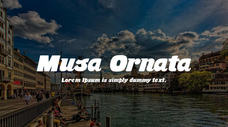 Musa Ornata Font